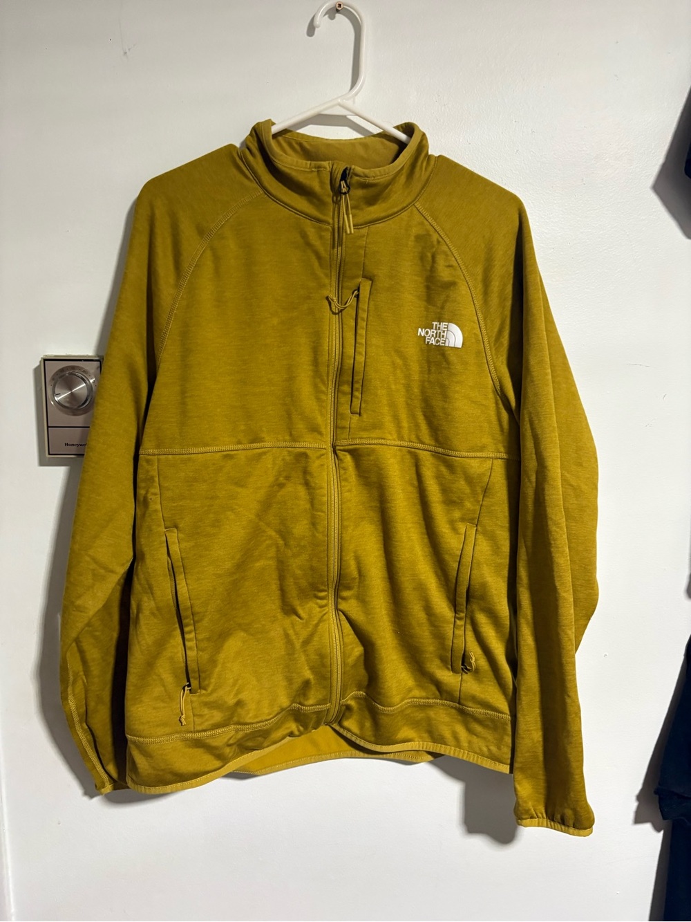 The North Face Olive-Mustard Full-Zip Fleece Jacket